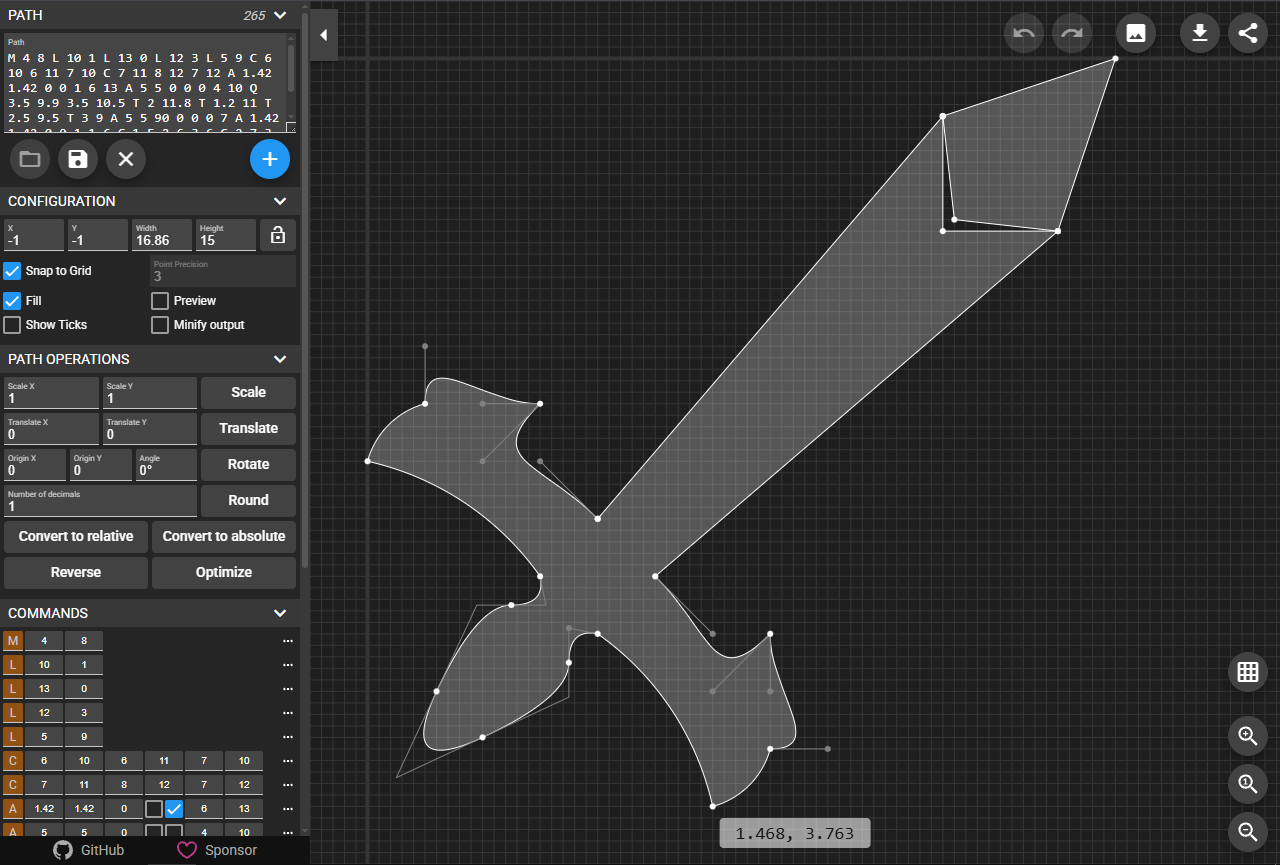 SVG Path Editor
